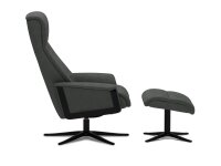 Relaxsessel Scandi 1300 Caprice, Farbe: Grey, Sternfuß, Farbe: Matt Schwarz