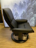 Stressless® Admiral (M) Classic Sessel mit Hocker Batick Black