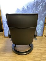 Stressless® Admiral (M) Classic Sessel mit Hocker Batick Black