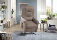 Relaxsessel S Francis Stoff Bingo Savannah mit elektrischer Funktion und Aufstehhilfe