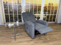 Relaxsessel XS Francis Stoff Kati Fango mit elektrischer Funktion und Aufstehhilfe