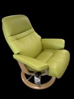 Stressless® Sunrise (M) Signature Sessel mit Hocker Paloma Amber Green