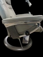 Stressless® Sunrise (M) Signature Sessel mit Hocker Paloma Special Silver Grey